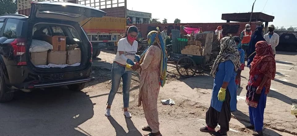 15th Distribution Drive at Sector 31,33,34,35,36,37,38,38W,41 & Ramdarbar Chandigarh on 21st May 2020 Drive Photo