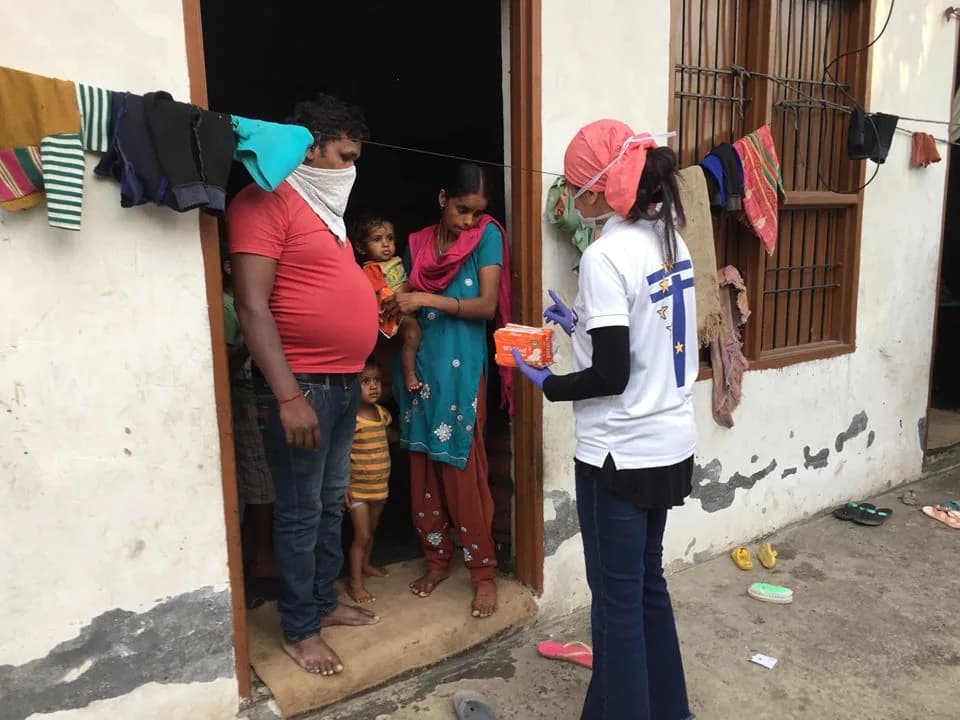 7th Distribution Drive at Lalru and Kauli Majra Derabassi on 12th April 2020 Drive Photo