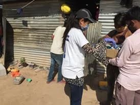 5th Distribution Drive at Slum near Gurudwara Nabha Sahib, Patiala Road Zirakpur on 6th April 2020 Drive Photo