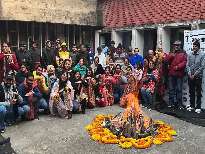 Lohri celebrations at home for differently abled