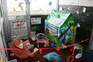 Event 38 : Setting up of play corner at Pediatric ward at Govt. Hospital